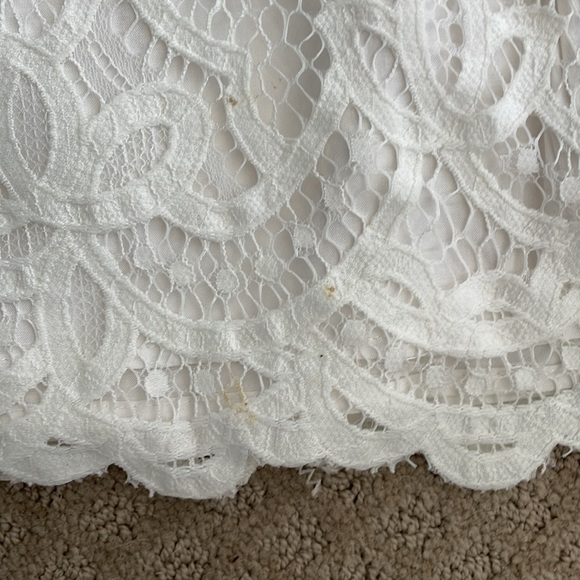 White Lace Free People Mini Skirt - Picture 4 of 5